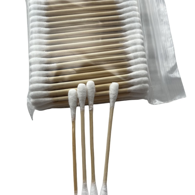 Eco Cotton Swabs Factory - 100pcs Biodegradable Wooden Ear Cleaning Buds