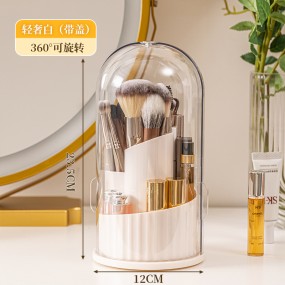 Makeup Brush Holder Factory - Plastic Rotating Brush Organizer 2 Colors
