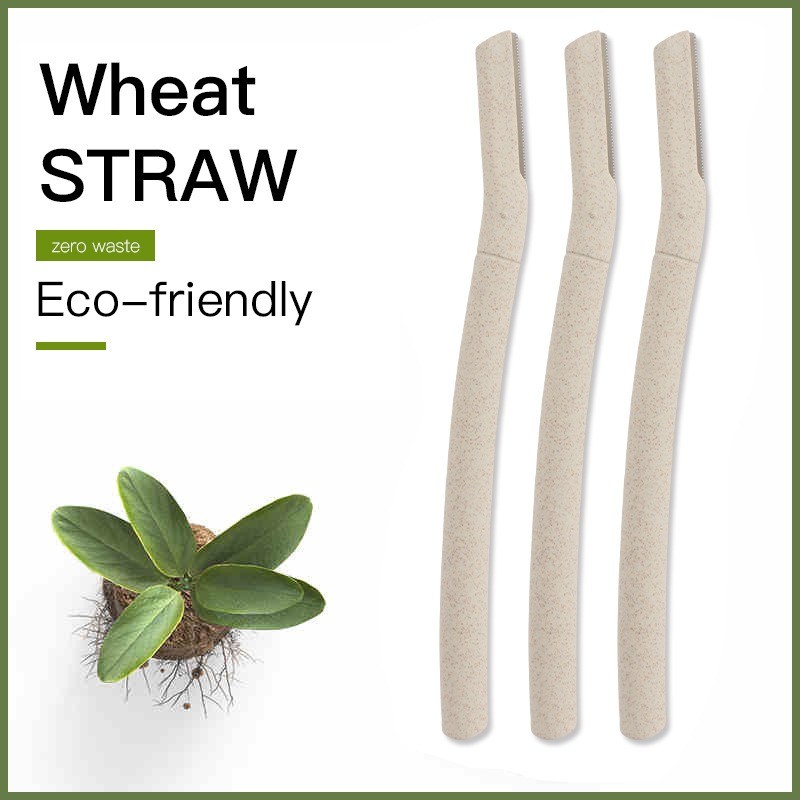Eco Eyebrow Trimmer Factory - Wheat Straw Biodegradable Facial Razor