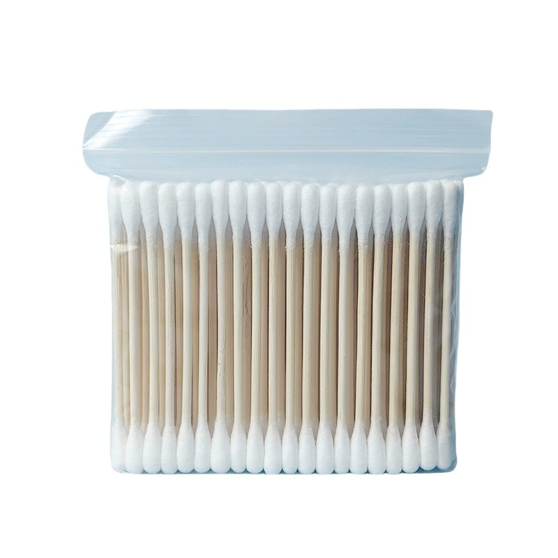 Eco Cotton Swabs Factory - 100pcs Biodegradable Wooden Ear Cleaning Buds