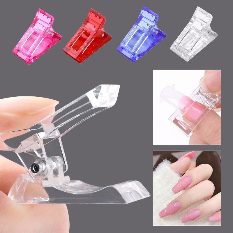 Nail Art Clip Manufacturer - Crystal Long Nail Gel Building Clip