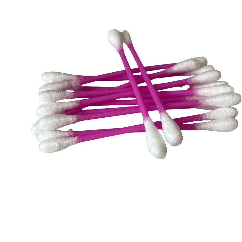 Cotton Swabs Manufacturer - 100pcs Colored Plastic Ear Cleaning Buds Wholesale
