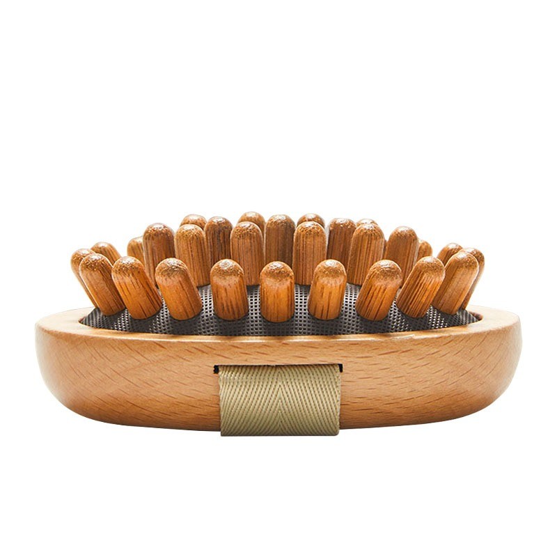 Wooden Massager Supplier - Beech Wood Multi-point Head Massage Tool