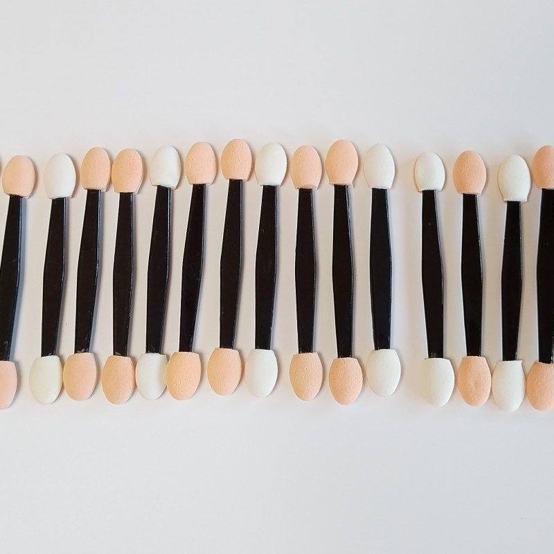 Eyeshadow Brush Factory - Black Sponge Eyeshadow Applicator Bulk