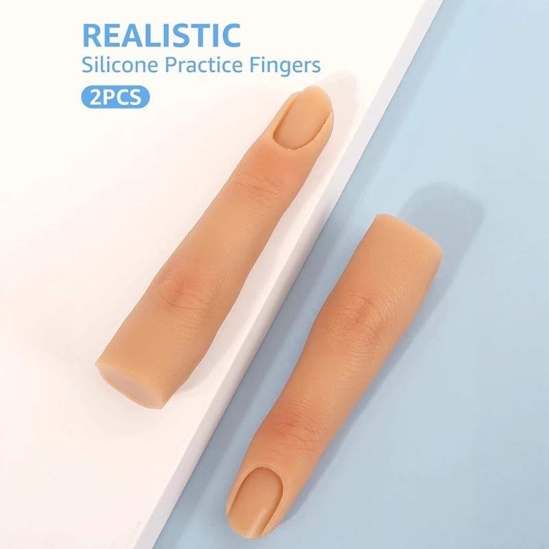 Nail Training Finger Factory - Silicone Bendable Practice Mannequin