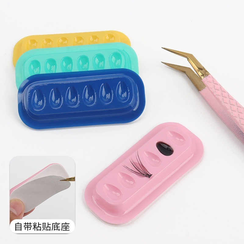 Eyelash Glue Holder Factory - Disposable Plastic Adhesive Pallet Pad
