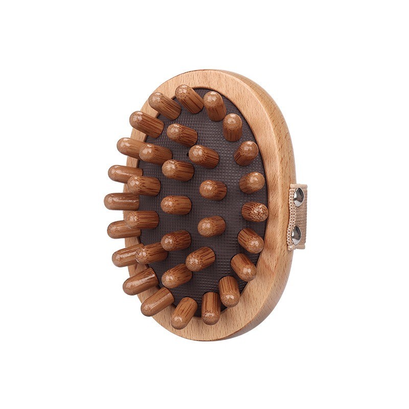 Wooden Massager Supplier - Beech Wood Multi-point Head Massage Tool