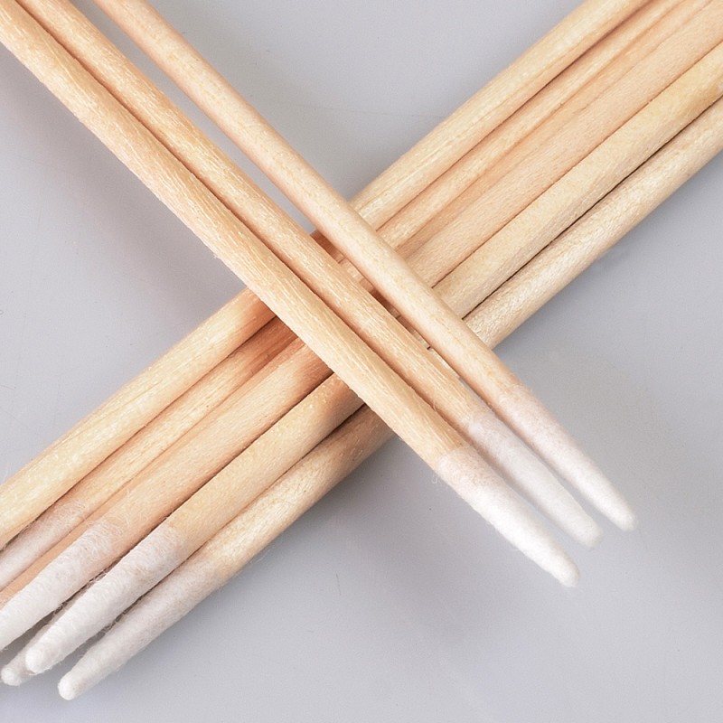 Wooden Cotton Swabs Supplier - Tattoo Microblading Cosmetic Applicator Sticks