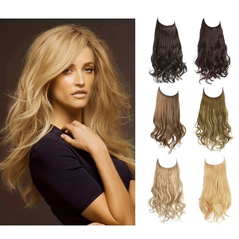 Halo Hair Extensions Manufacturer - Replacement Human Hair with Clips