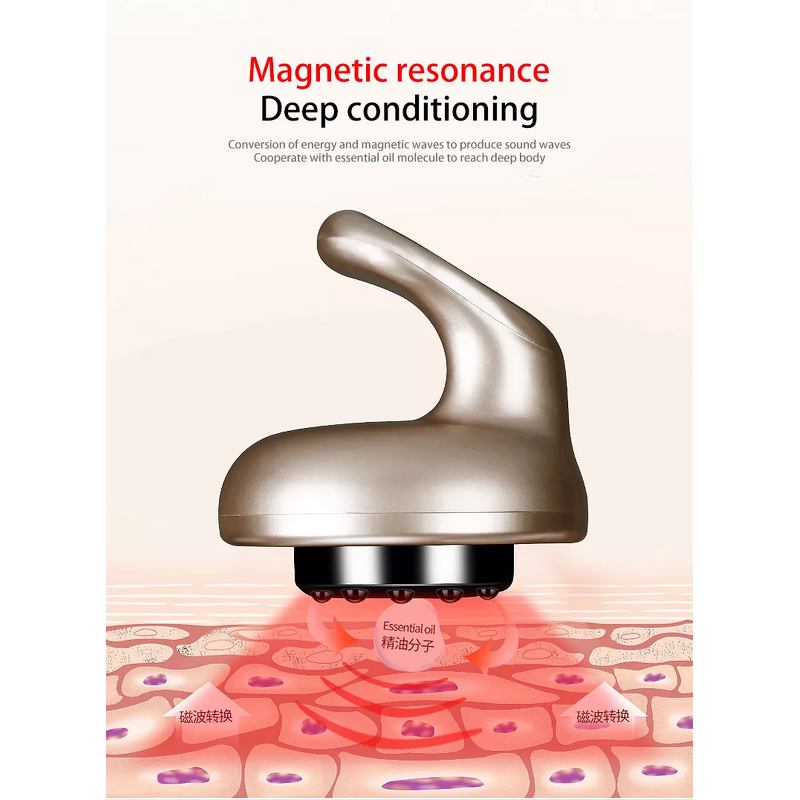 Cupping Massager Manufacturer - 2026 New Home Use Mini Multi-function Body Electric Handheld Heating Scraping Instrument