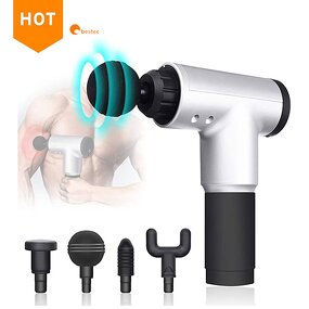 Massage Gun Manufacturer - Cordless Handheld Percussion Deep Muscle Plastic with 4 Massage Heads