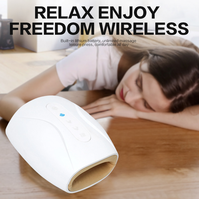 Hand Massager Manufacturer - Small Design Air Wave Cordless with Heat for Hand Palm Finger Physiotherapy