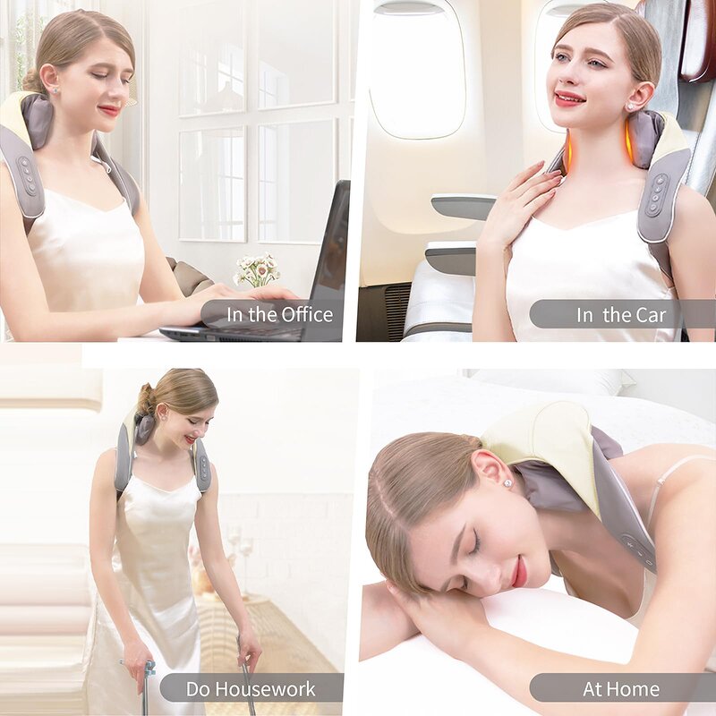 Neck and Back Massager Manufacturer - Factory Direct Shiatsu With Soothing Heat for Deep Tissue