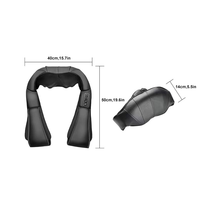 Neck and Shoulder Massager Manufacturer - Factory Direct with Heat for Deep Tissue Pain Relief, Portable Rechargeable