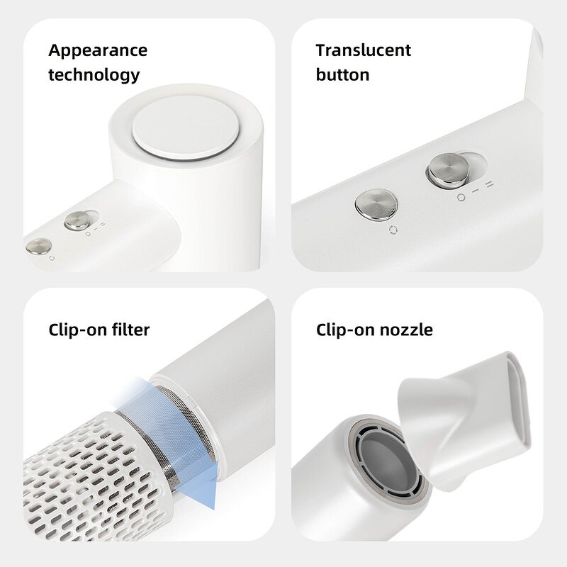 Hair Dryer Manufacturer - Professional BLDC Motor High-Speed Low Noise Salon with Hot Cold Circulation Negative Ions