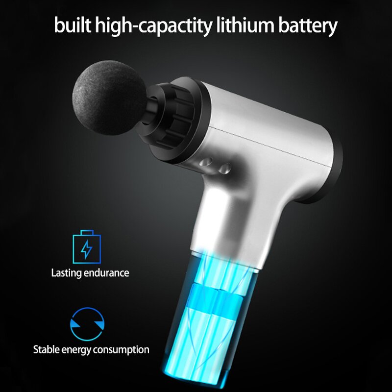 Massage Gun Manufacturer - Cordless Handheld Percussion Deep Muscle Plastic with 4 Massage Heads