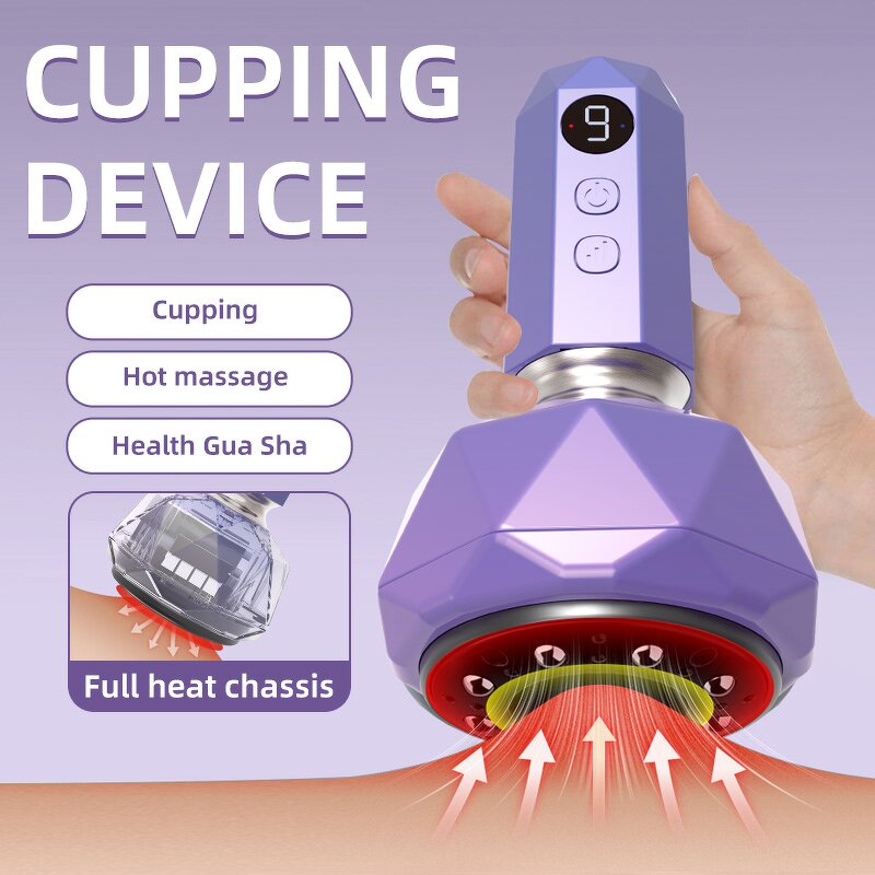 Gua Sha Tool Manufacturer - Meridian Intelligent Brush with Negative Pressure Vacuum Board Electric Cupping Unblocking Stone