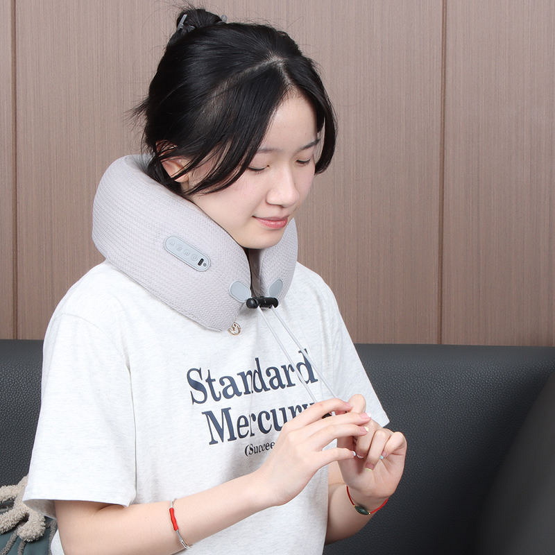 Neck Massager Manufacturer - U Shaped Kneading Travel Pillow for Car and Home, Rechargeable