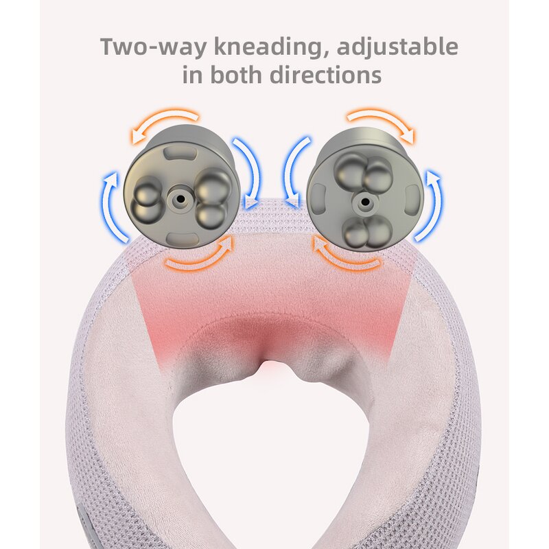 Neck Massager Pillow Manufacturer - U-Shaped for Home & Office Travel with Heating Kneading Vibration & Infrared Physiotherapy