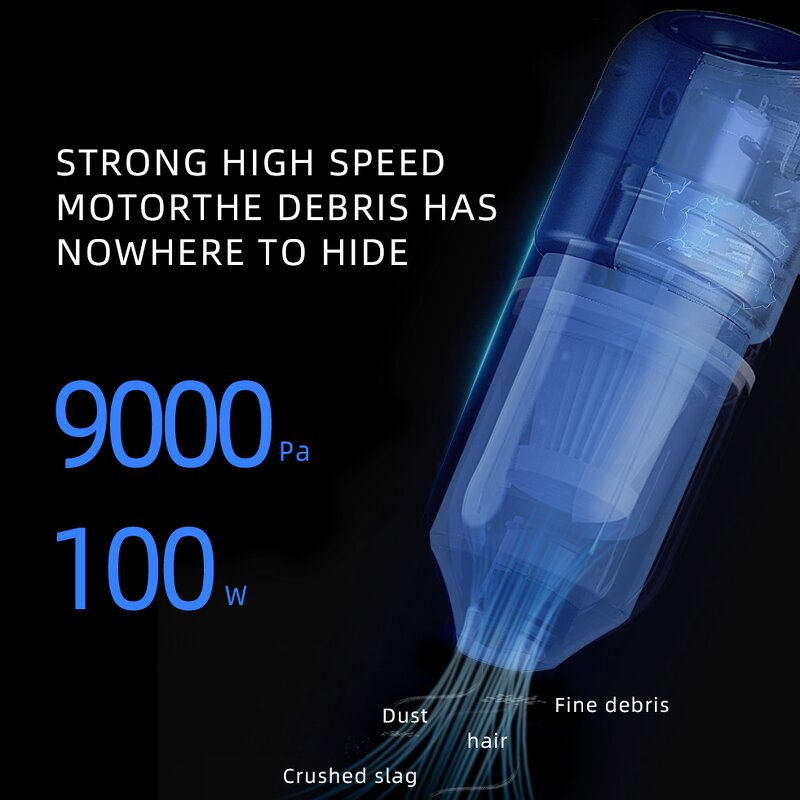 Vacuum Cleaner Manufacturer - High-Power 3500Pa Wireless Rechargeable Handheld Car Portable for Wet and Dry Cleaning