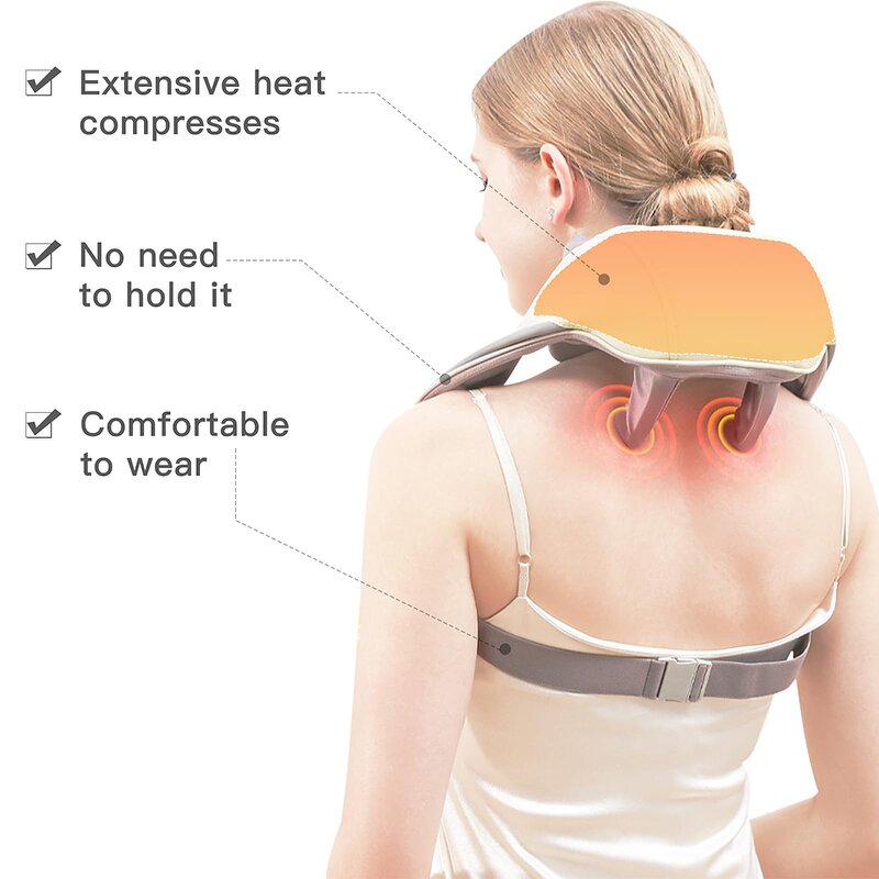 Neck and Back Massager Manufacturer - Factory Direct Shiatsu With Soothing Heat for Deep Tissue