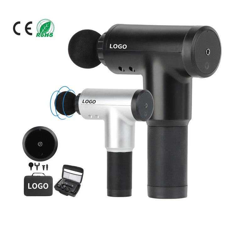 Massage Gun Manufacturer - Professional Plastic Body Deep Muscle with 4 Attachments - Factory Price