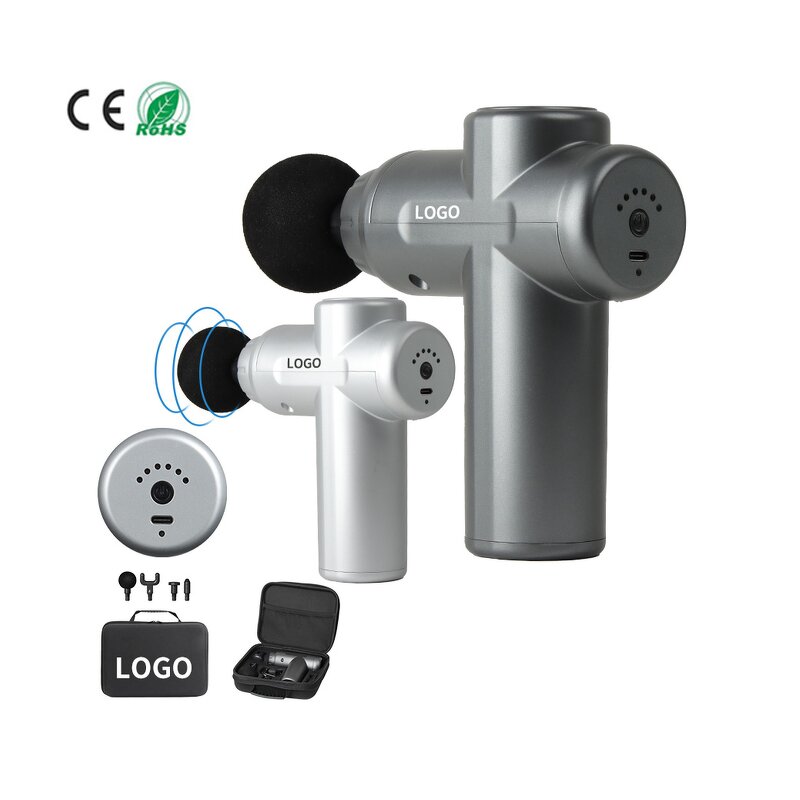 Massage Gun Manufacturer - Mini 6-Speed Fascia with 1200mAh Battery & 4 Heads - OEM ODM