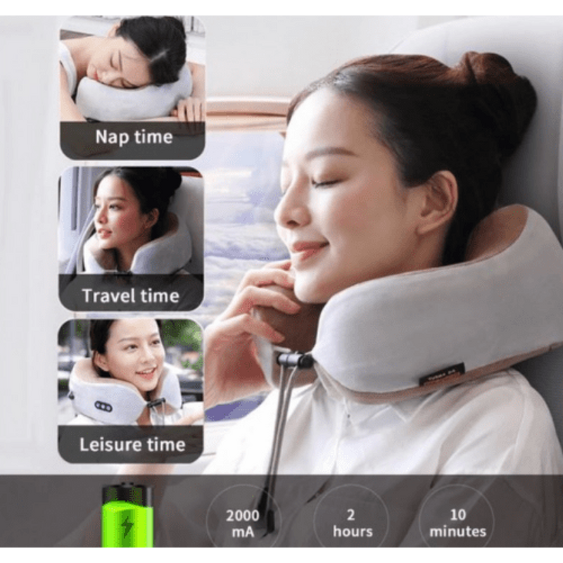 Neck Massager Pillow Manufacturer - Portable Home U-Shaped Memory Foam with Electric Cervical Focus on Shoulder Comfort