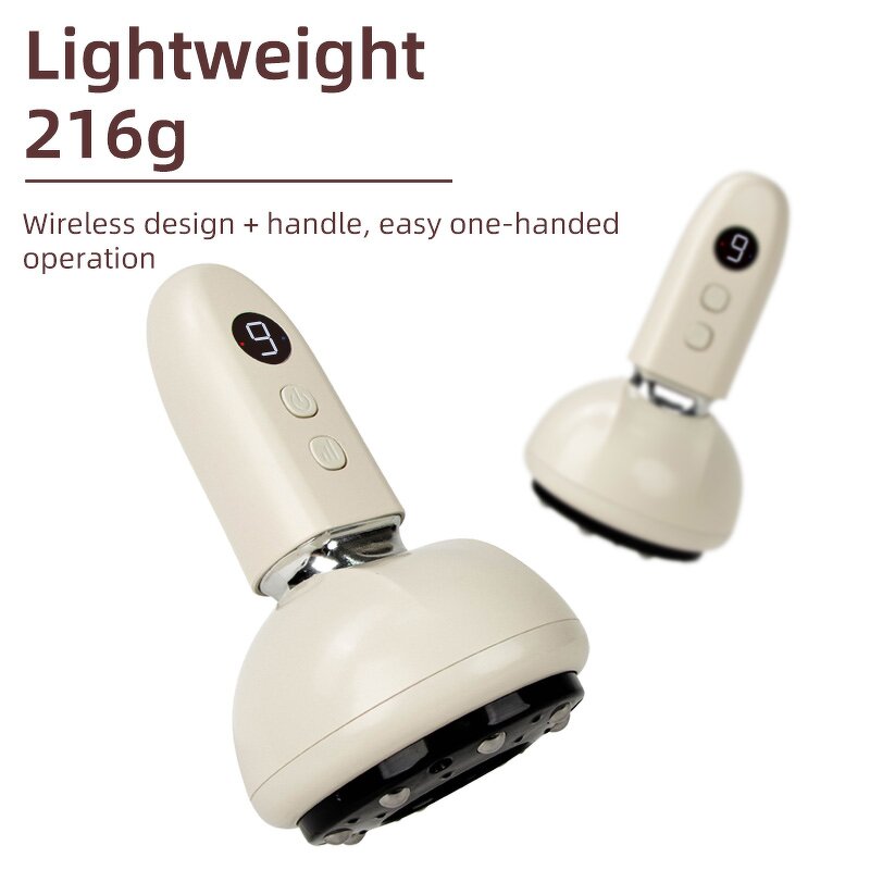 Gua Sha Tool Manufacturer - Rechargeable Electric Cupping Massage with Wireless Magnetic Head Scraping