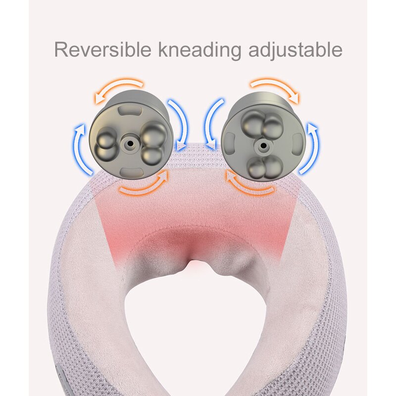 Neck Massager Manufacturer - U Shaped Kneading Travel Pillow for Car and Home, Rechargeable