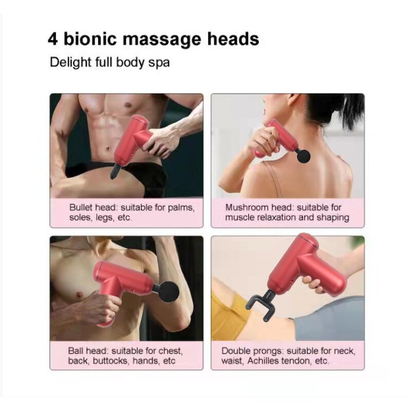 Massage Gun Manufacturer - New Portable Mini USB Charging Hand Electric with Custom Logo Vibration