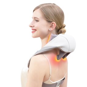 Neck and Shoulder Massager Manufacturer - Electric Heat Shiatsu Vibrating - Factory Direct for Back Waist Relief