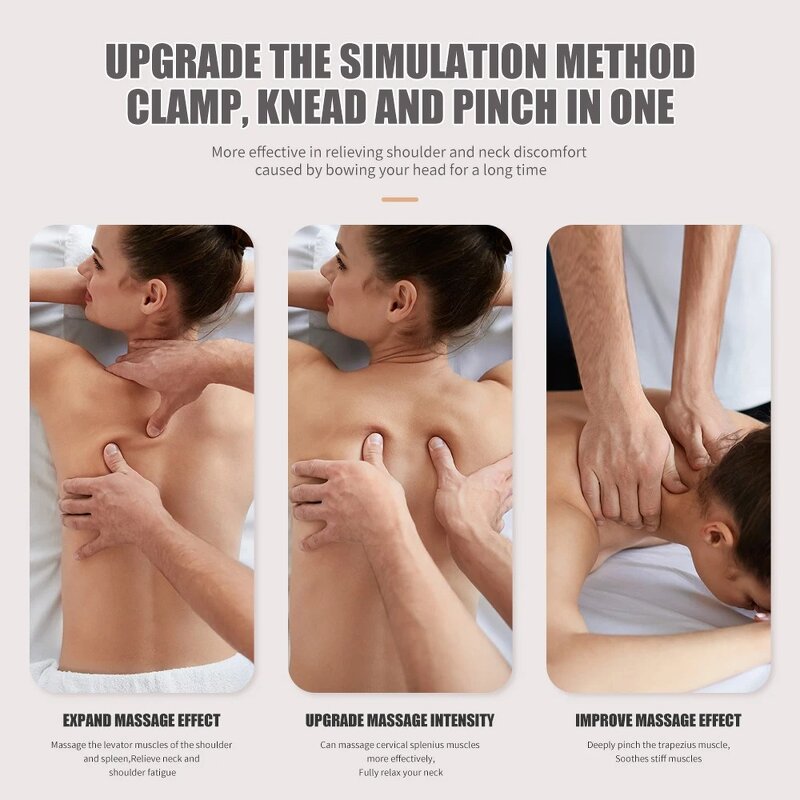 Neck and Shoulder Massager Manufacturer - JANCHENG Hot New Compress with Detachable Cleaning, Timing Control & Heated Belt