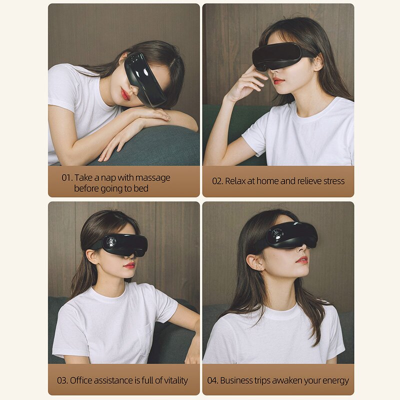 Eye Massager Manufacturer - Wireless Smart 3D with Timing Control Vibration for Students
