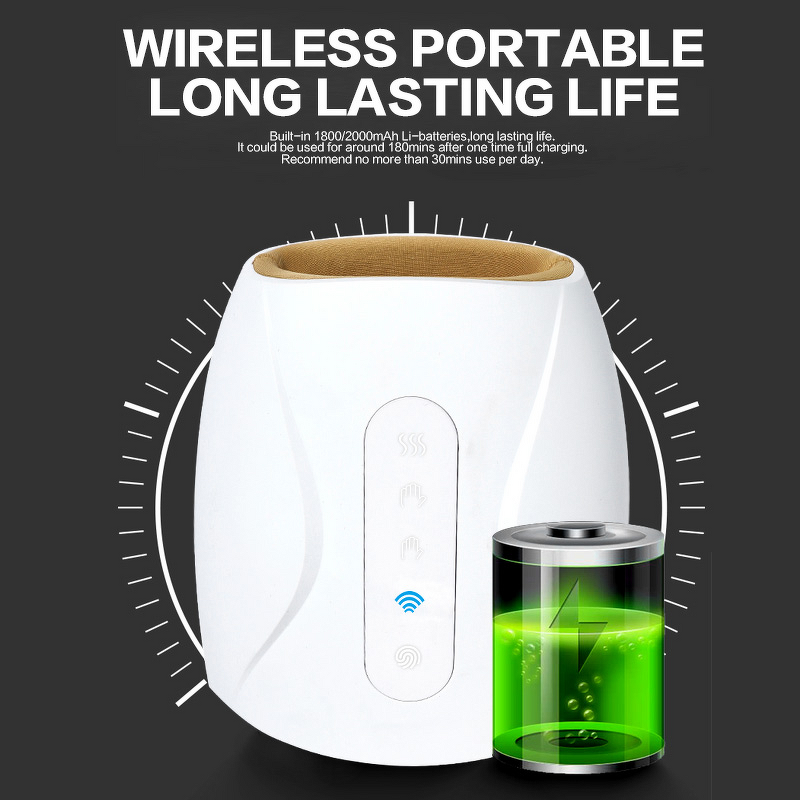 Hand Massager Manufacturer - Small Design Air Wave Cordless with Heat for Hand Palm Finger Physiotherapy