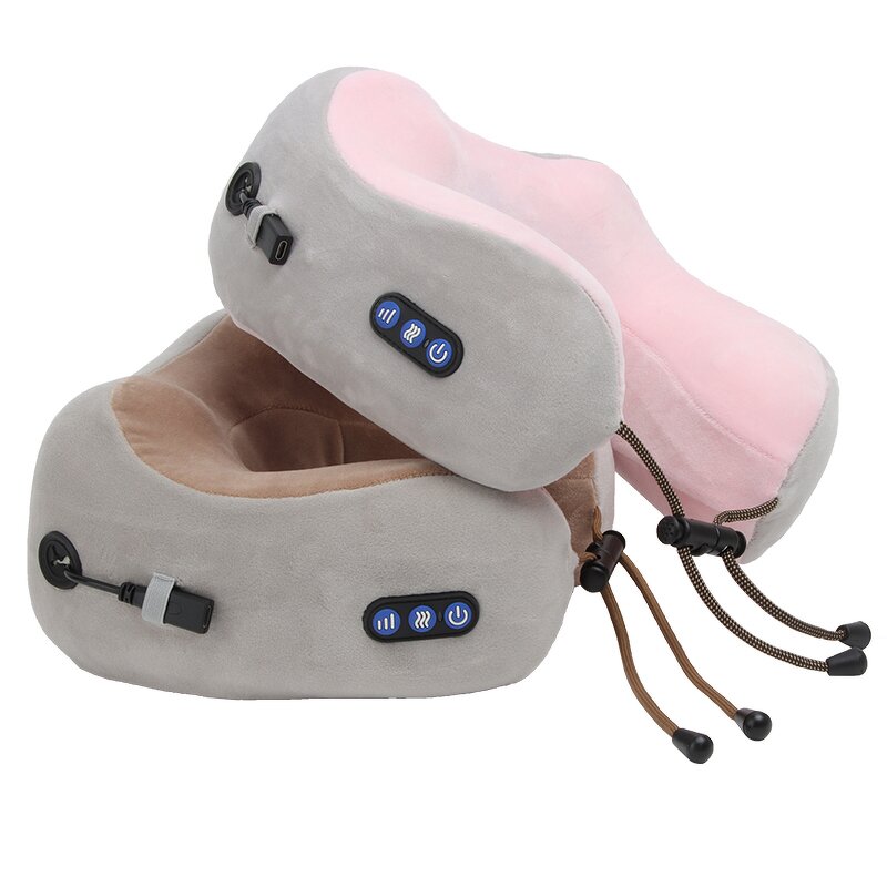 Massage Pillow Manufacturer - Portable Electric U-Shaped with Shiatsu Kneading, Memory Foam & Wireless Heating