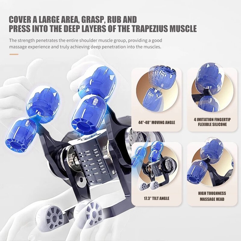 Neck and Shoulder Massager Manufacturer - JANCHENG Hot New Compress with Detachable Cleaning, Timing Control & Heated Belt