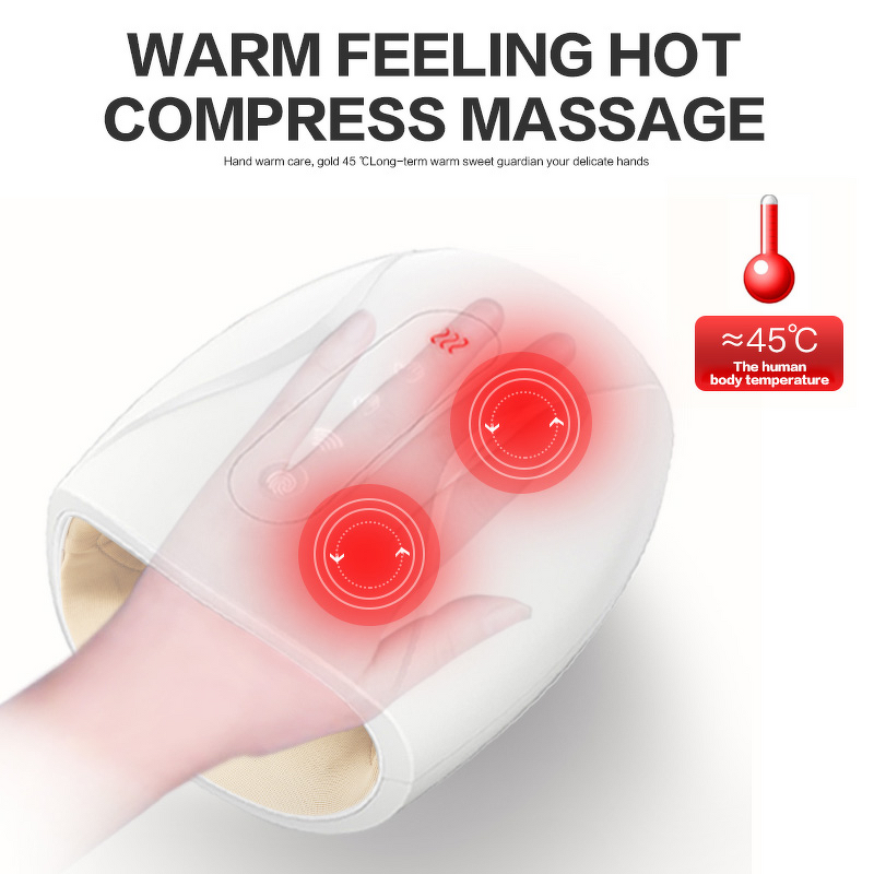 Hand Massager Manufacturer - Small Design Air Wave Cordless with Heat for Hand Palm Finger Physiotherapy