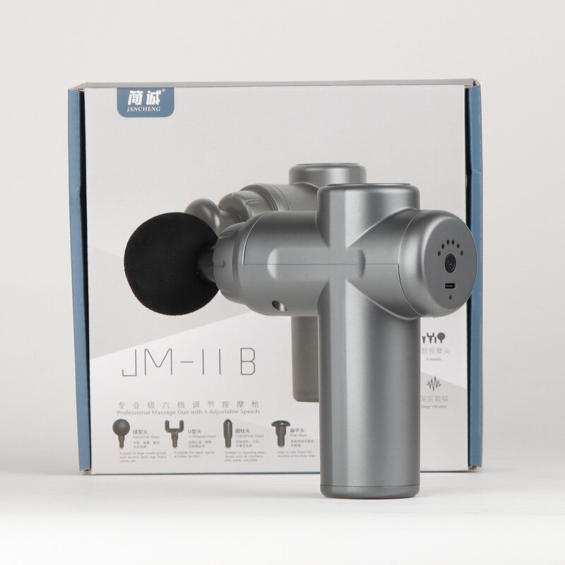 Massage Gun Manufacturer - Mini 6-Speed Fascia with 1200mAh Battery & 4 Heads - OEM ODM