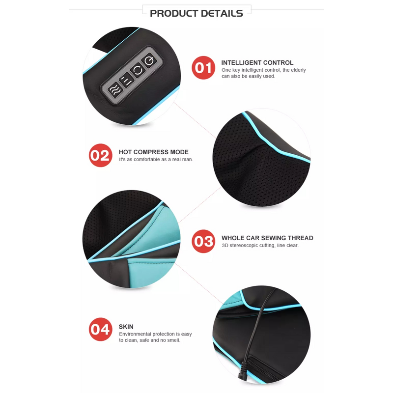 Neck and Shoulder Massager Manufacturer - Factory Direct with Heat for Deep Tissue Pain Relief, Portable Rechargeable