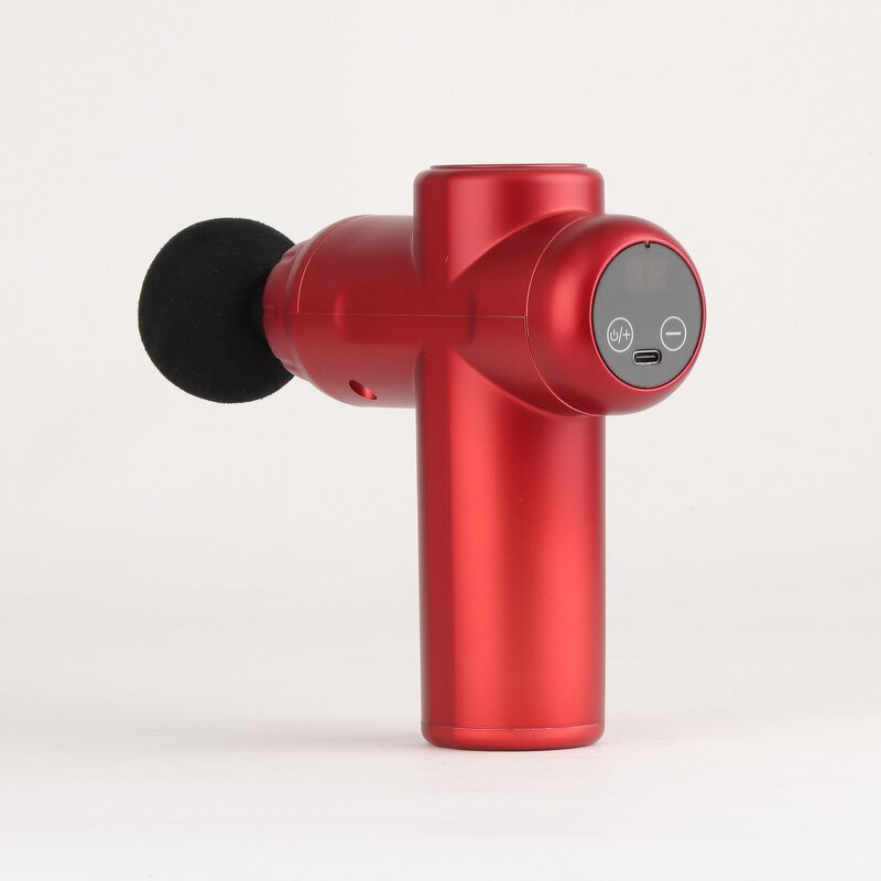 Massage Gun Manufacturer - Mini Handheld Electric Body Deep with 4 Heads Vibration Sports Drill