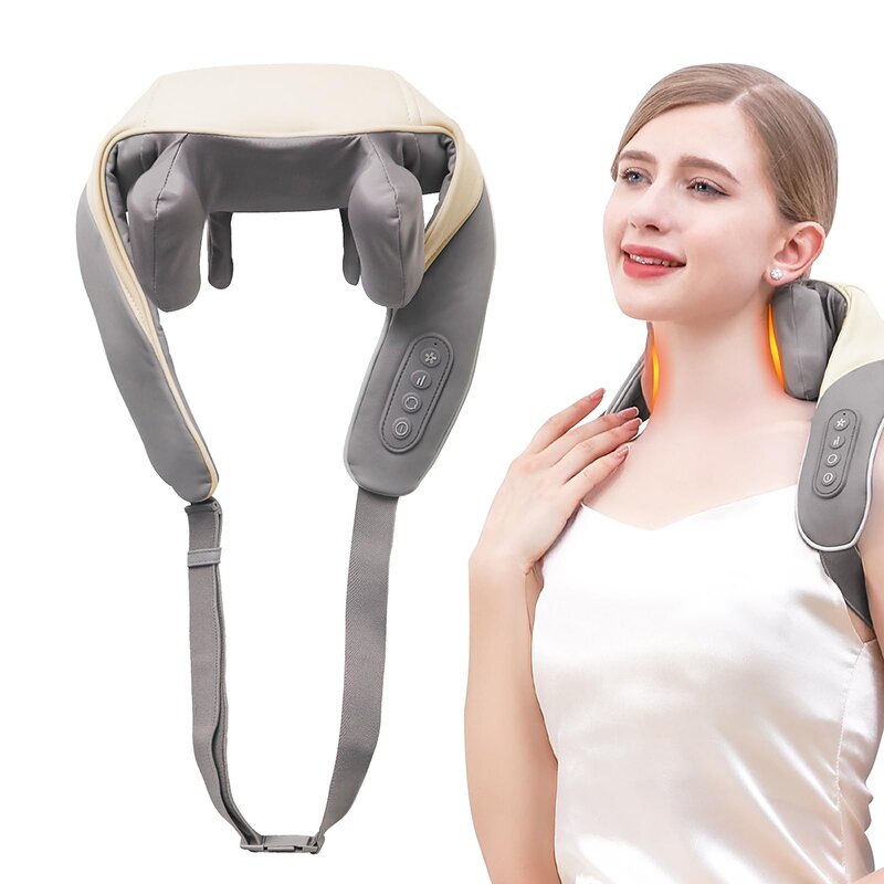 Neck and Shoulder Massager Manufacturer - 2025 100% Original Shiatsu Kneading for Muscle Pain Relief