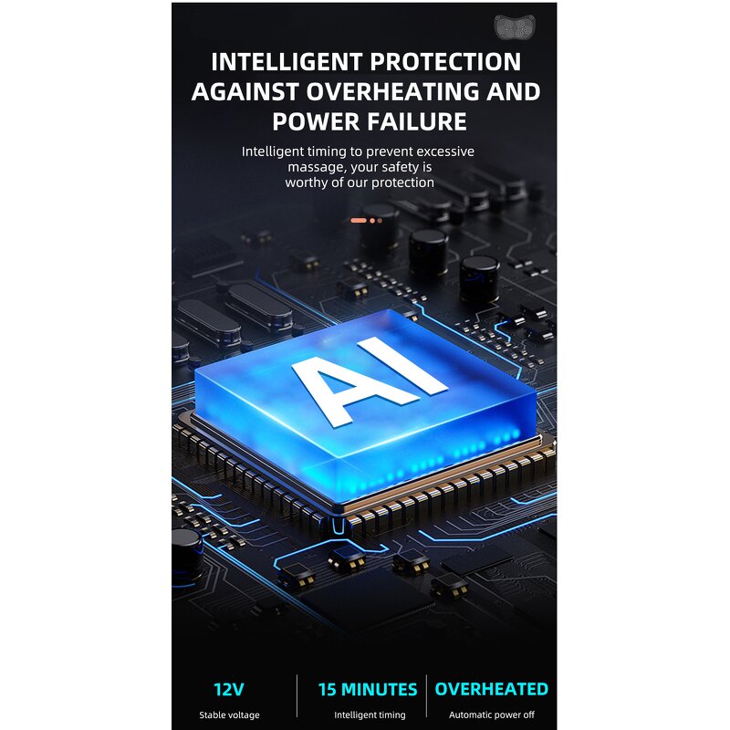 Massage Cushion Manufacturer - Electric Full Body Deep Tissue Shiatsu with Infrared for Car Seat, Model 8210