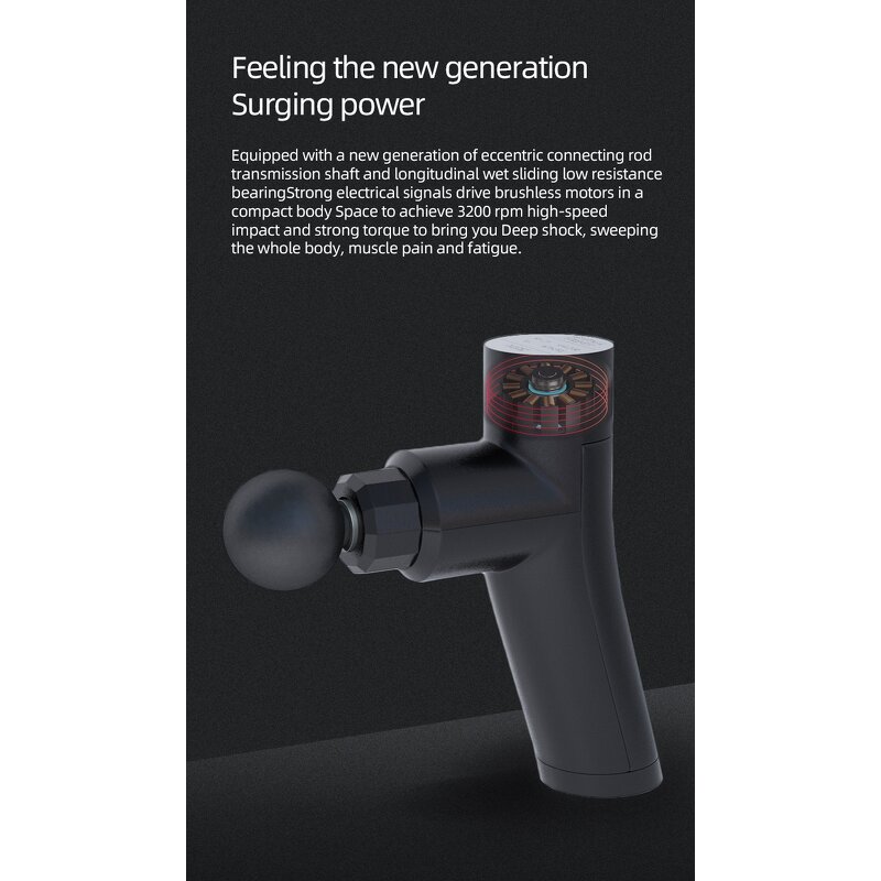 Massage Gun Manufacturer - Professional Deep Tissue Percussion for Muscle Recovery with 4 Heads