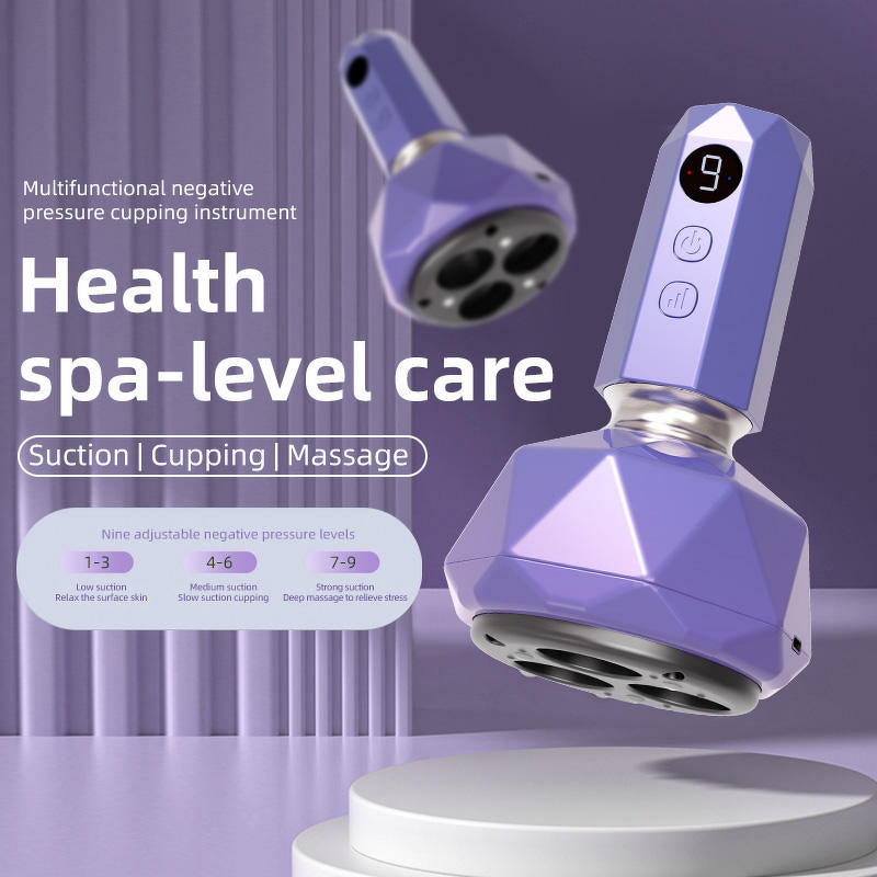 Cupping Massager Manufacturer - New Trending Gua Sha Rechargeable with LED Anti Beauty Health Scraping Infrared Heat