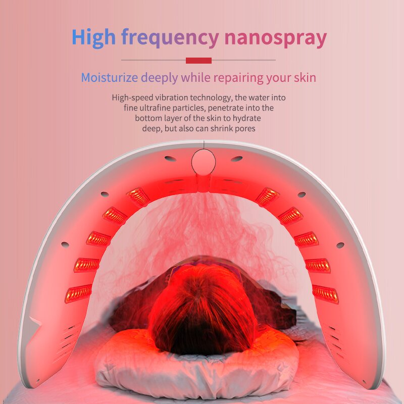 Folding LED Facial Machine - 7 Color Photon Red Light SPA Rejuvenation