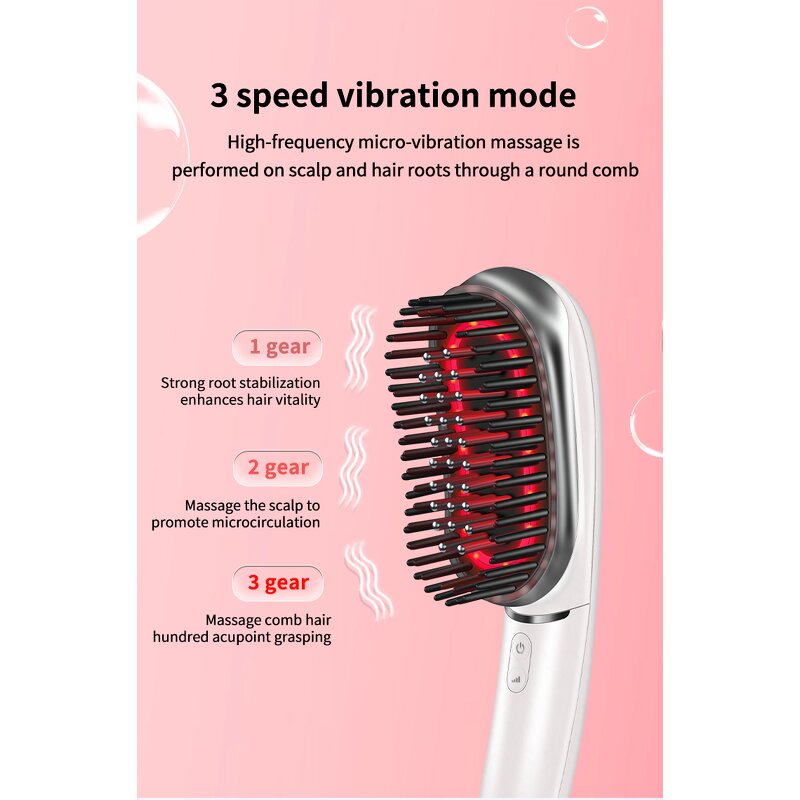 EMS Scalp Massage Comb - Light Therapy Hair Growth Hair Care Device