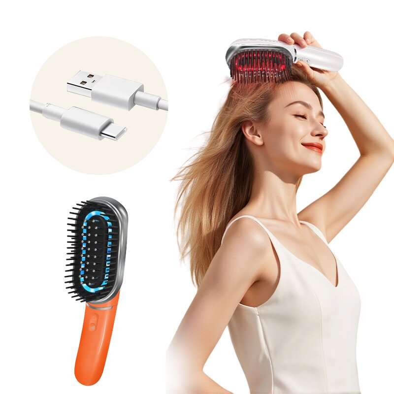 EMS Scalp Massage Comb - Light Therapy Hair Growth Hair Care Device