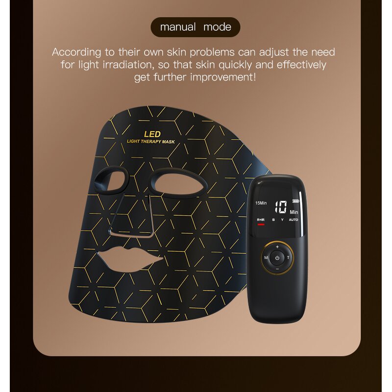 4 Color LED Light Mask - Infrared Silicone Face Skin Re-generation Tool