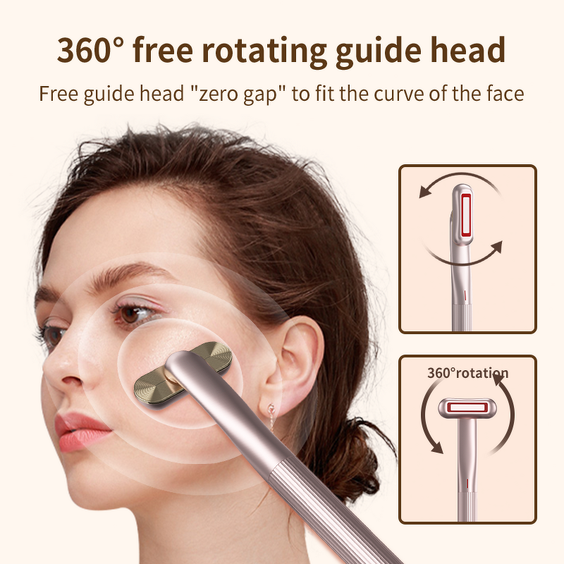 4-in-1 Facial Wand - High Frequency Microcurrent Red Light Therapy Tool